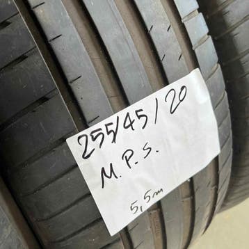 2 x Michelin Pilot Sport 255-45-20 Zomerbanden 5,5mm, Auto-onderdelen, Banden en Velgen, Gebruikt, 255 mm, Ophalen of Verzenden