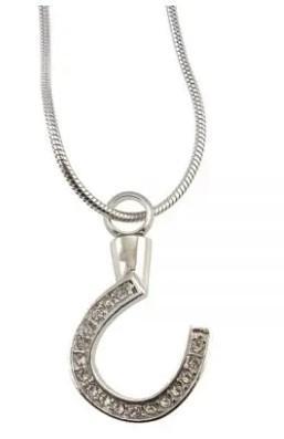 Dieren ashanger, assieraad hoef strass steentjes, Overige materialen, Nieuw, Kruis of Symbool, Zilver