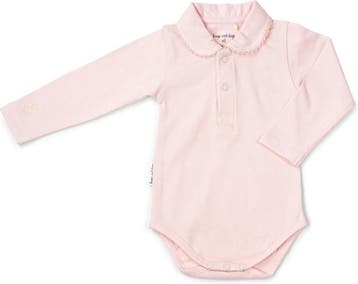 Frogs and Dogs - Polo Romper Basic - Roze - Maat 56 - Mei..., Kinderen en Baby's, Verzenden, Nieuw