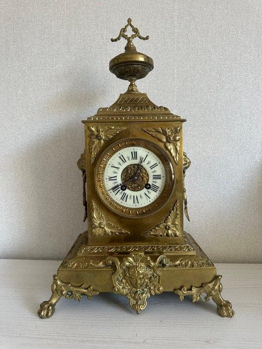 Pendule - Antiek - Verguld brons - 1850-1900, Antiek en Kunst, Antiek | Klokken