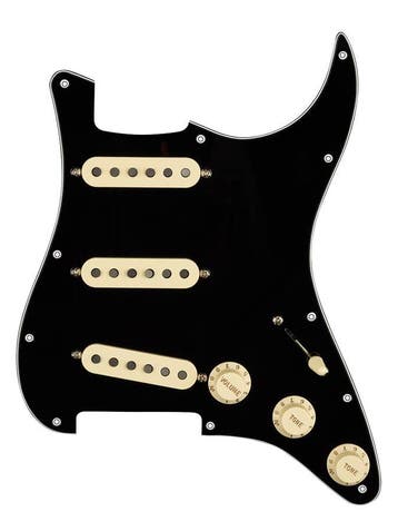 Fender Stratocaster Pre-Wired Tex-Mex slagplaat zwart, Verzenden, Nieuw