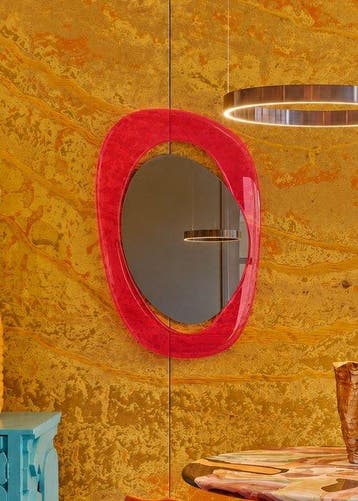 Pon Design - Laura Gaiteiro - Wandspiegel - La Dolce Vita, Antiek en Kunst