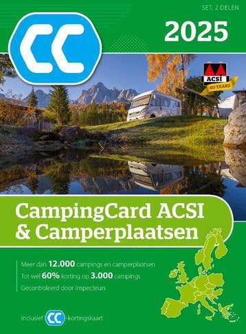CampingCard ACSI & Camperplaatsen 2025 / ACSI Campinggids, Verzenden, Zo goed als nieuw, ACSI