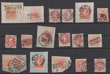 Italiaanse oude staten - Lombardije Venetië 1850/1863 - 18, Postzegels en Munten, Gestempeld