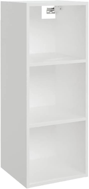 VidaXL wandkast, wit hoogglans, 34.5 x 32.5 x 90 cm, Ophalen, Nieuw