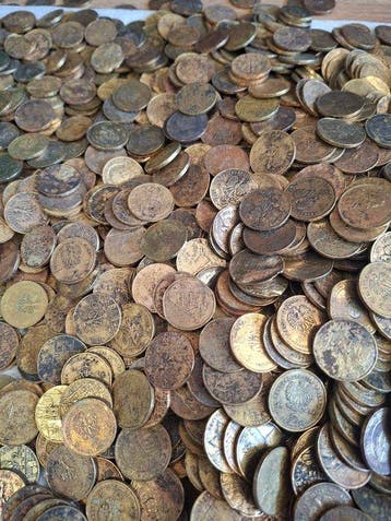 Polen. Collection of 12,46 kg. of coins 2 Zloty various