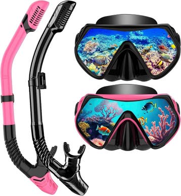 Snorkelset Unisex | Zwart/Roze | Laatste Stuk! | 33% Korting, Ophalen of Verzenden, Zo goed als nieuw, Snorkelset