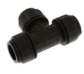 28mm T-koppeling Messing/POM Insteekfitting FDA NBR, Verzenden, Nieuw