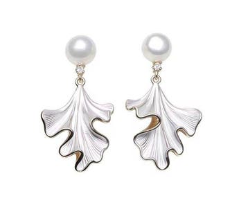 Zonder minimumprijs - Cocktail oorbellen Zilver Parel - Luxe, Sieraden, Tassen en Uiterlijk