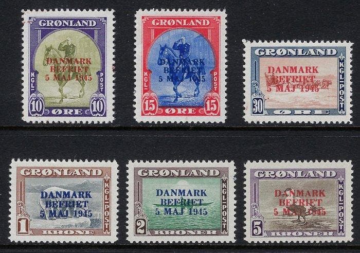 Groenland 1945 - Amerikaanse Bevrijding Fout van Kleuren -, Postzegels en Munten, Postzegels | Amerika