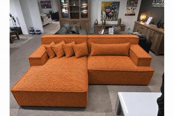 Domburg Loungebank - loungebanken - Oranje, Nieuw, 150 cm of meer, Stof, 250 tot 300 cm