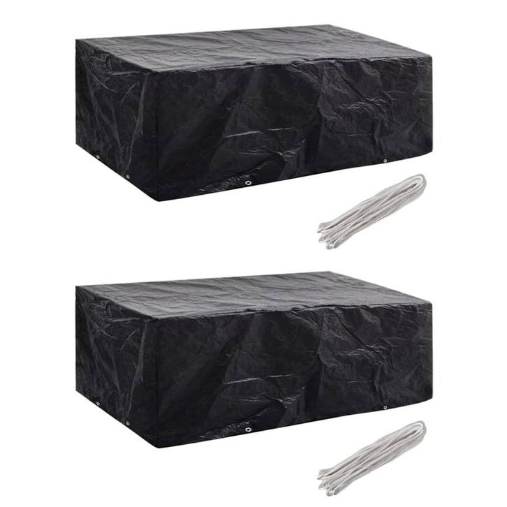 vidaXL Tuinmeubelhoezen 2 st 8 ogen 200x160x70 cm, Tuin en Terras, Tuinmeubel-accessoires, Nieuw, Verzenden
