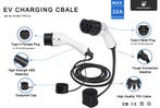 Bar2Charge 22kW Laadkabel Type 2 – 3-fase | 32A | 5 meter |, Verzenden, Nieuw