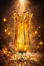 Egermann - Vaas - Kristal - Amber Green Egermann