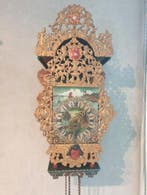 Friese stoelklok Barok - Verguld messing, Smeedijzer -, Antiek en Kunst