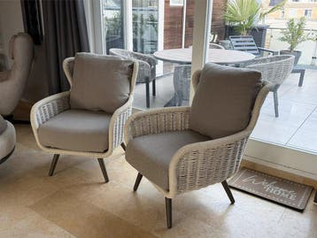 Apple Bee Key Largo lounge tuinstoelen set van 2, ACTIE!, Ophalen of Verzenden, Nieuw, 2 zitplaatsen, Tuinset