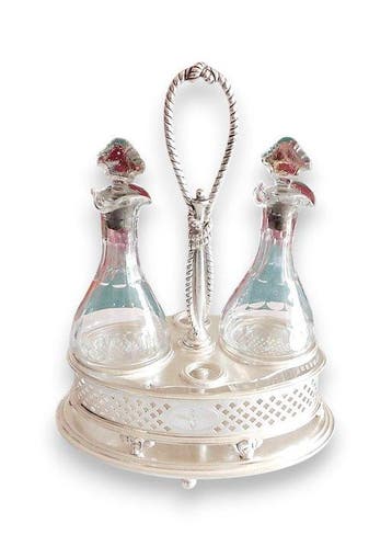 Broggi Milano - Eetservies (3) - Verzilverd, Glas -