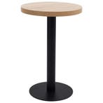 vidaXL Bistrotafel 50 cm MDF lichtbruin, Huis en Inrichting, Tafels | Eettafels, Verzenden, Nieuw