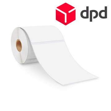 12x - DPD Thermische Verzendetiketten 102x150x25mm - 300 la