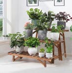 Set van 3 Houten Plantenstandaards – Laddervormig, Verzenden, Nieuw