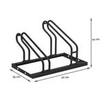 Fietsenrek 2 Fietsen Zwart - BRASQ, Fietsen en Brommers, Fietsaccessoires | Fietsenrekken, Ophalen of Verzenden, Nieuw
