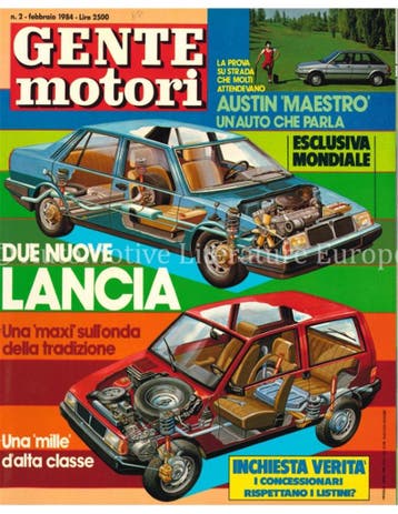 1984 GENTE MOTORI MAGAZINE 02 ITALIAANS, Nieuw, Author
