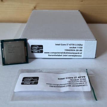 Intel processor i7 4770 8MB 3.4Ghz socket 1150, Computers en Software, Processors, Ophalen of Verzenden, Nieuw
