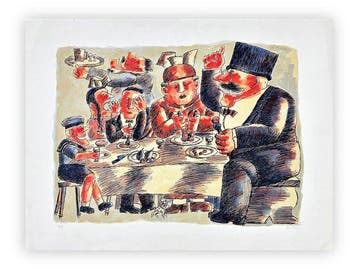 Franz Borghese (1941-2005) - A tavola
