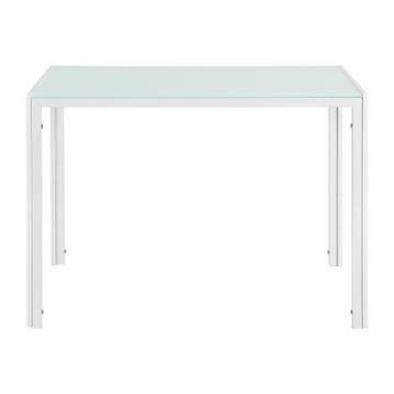 Eethoek Delft glazen eettafel met 4 stoelen wit, Huis en Inrichting, Tafels | Eettafels, Verzenden, Nieuw
