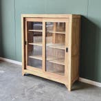 Half hoge kast | Massief hout | 120cm breed | 140cm hoog |, 100 tot 150 cm, 100 tot 150 cm, Teakhout, Nieuw