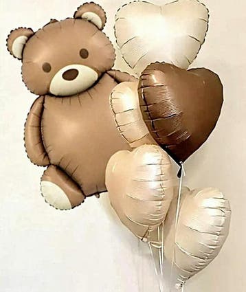 6-delige Lovely Beer XL bruin, nude en ivoor, Verzenden, Nieuw, Wanddecoratie