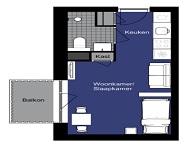Studio Waldorpstraat in Den Haag, Huizen en Kamers, Huizen te huur, Overige soorten, Zuid-Holland