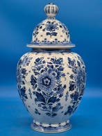 Zenith, Gouda - Vaas - Delfts Blauw – Grote Pronkvaas met, Antiek en Kunst