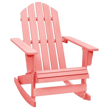 vidaXL Schommelstoel Adirondack massief vurenhout roze, Verzenden, Nieuw, Hout