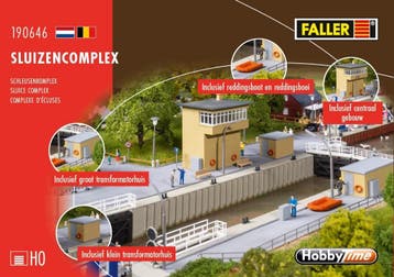 Faller H0 Sluizen complex 190646 NU LEVERBAAR!!!!!, Verzenden, Gelijkstroom of Wisselstroom, Brug, Tunnel of Gebouw, Nieuw