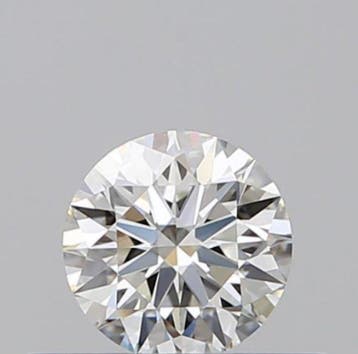1 pcs Diamant (Natuurlijk) - 0.33 ct - Rond - H - IF -, Nieuw