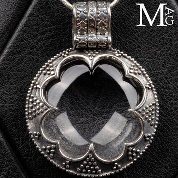 Sterling zilver hanger met kwarts – Viking, Verzamelen