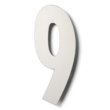 Deurbeslag | Huisnummer 9 | Intersteel | 30 cm, Verzenden, Nieuw
