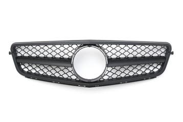Grille geschikt voor Mercedes W204 S204 Mat zwart |