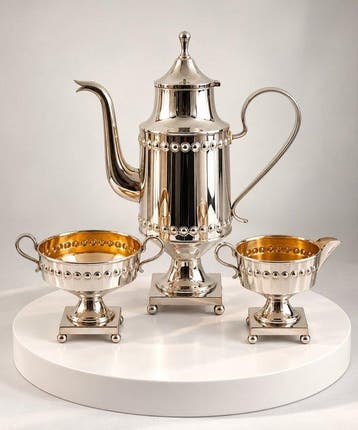 Koffie- en theeservies (3) - Verzilverd - Klassiek &