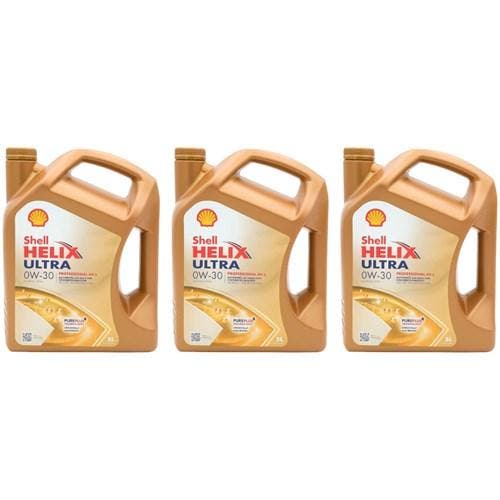 Shell Aanbieding: 3 X Helix Ultra Professional Av-L 0W30 5L, Auto diversen, Onderhoudsmiddelen, Verzenden