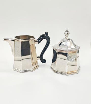 Gorella - Koffie- en theeservies (2) - .800 zilver
