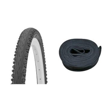 Buitenband 26x1.75 (47-559) + binnenband, Verzenden, Nieuw, Budgetfietsonderdelen.nl