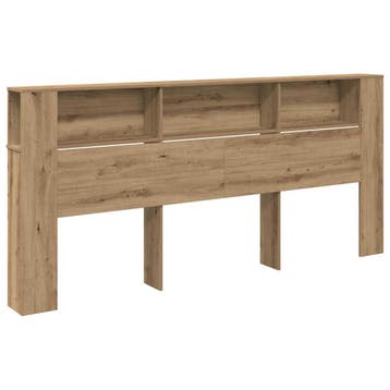 vidaXL Hoofdeinde kas Artisan Eiken Bewerkt hout, Verzenden, Nieuw, Bruin, Hout