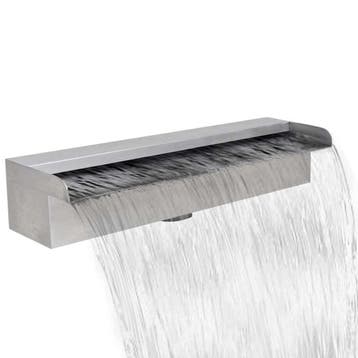 vidaXL Zwembadwaterval rechthoekig 45 cm roestvrij staal, Verzenden, Nieuw