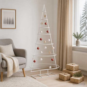 vidaXL Metalen kerstboom met standaard KUOPIO 150 cm Staal, Diversen, Verzenden, Nieuw