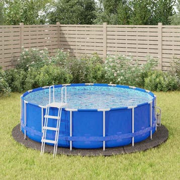 vidaXL Zwembadgrondzeil Ø396 cm polyester geotextiel, Verzenden, Nieuw