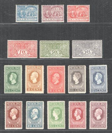 Nederland 1906/1913 - Jubileumzegels - Tuberculose - Michiel, Gestempeld