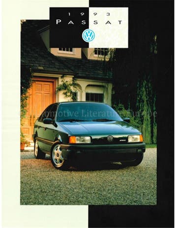 1993 VOLKSWAGEN PASSAT BROCHURE ENGELS, Nieuw, Volkswagen, Author
