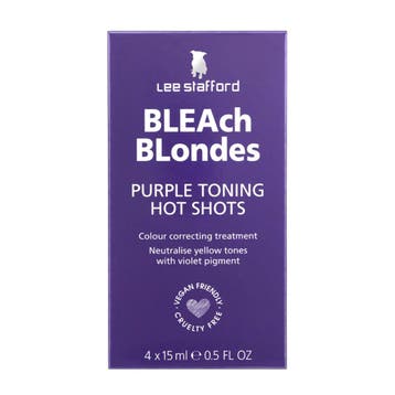 Lee Stafford  Blondes Pruple Toning  Hot Shot  4 x 15 ml, Verzenden, Nieuw